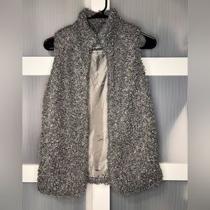 Women’s XS grey fur vest